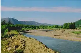 The Medvezhya River, a tributary of the Seymchan in Srednekansky District