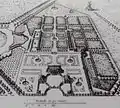 Aerial view of the Trianon de Porcelaine, from the east, 17th century