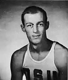 Baker with the Oregon State Beavers men's basketball team circa 1963
