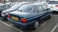 Post-facelift Escort Saloon (Equipe trim level)&nbsp;– after the Orion name was dropped