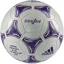 View of the match ball
