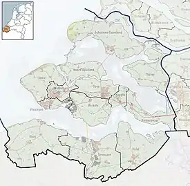 Groede is located in Zeeland
