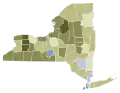New York 2021 Proposal 4 results by county
