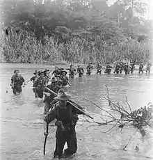 Image 60Australian soldiers in New Britain in 1945 (AWM 092342). (from History of the Australian Army)