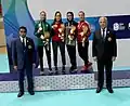 Women Kumite 50 kg Medal Ceremony