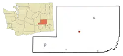 Location of Lind, Washington