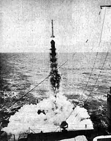 Aerobee launch at sea
