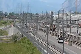 The new 4-kilometre-long (2.5&nbsp;mi) open-air section from Rynächt to the north portal