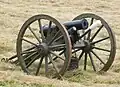 12&nbsp;lb howitzer cannon like the one used in the battle