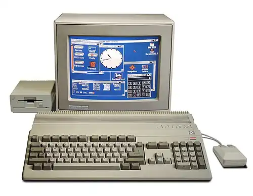 The Amiga 500, the first "low-end" 16 and 32 bit multimedia home/personal computer, was introduced in October 1987.