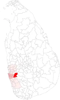 Location of Avissawella