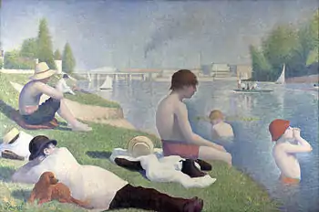 Georges Seurat, 1884, Bathers at Asnières, oil on canvas, 201 × 301 cm, National Gallery, London