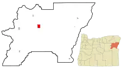 Location in Oregon