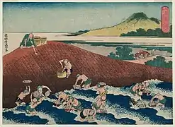Basket-fishing in the Kinu River (絹川はちふせ Kinugawa hachifuse)