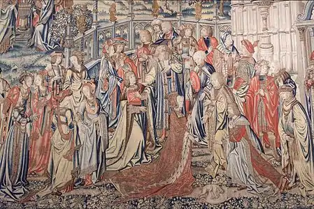 Bathsheba at the Fountain from the series David and Bathsheba (1520-1525)