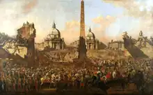 Bernardo Bellotto, Entrance of Jerzy Ossoliński to Rome in 1633, (1779)