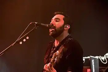 Castellano performing with Blue Öyster Cult in 2016.