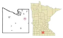 Location of St. Clair, Minnesota