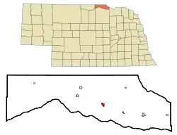 Location of Spencer, Nebraska