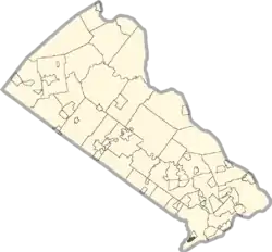 Location of Cornwells Heights on Bucks County Map