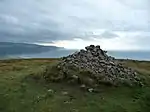 Cairn on Bossington Hill, 1.12&nbsp;km north east of Lynch Mead