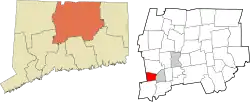 Plainville's location within the Capitol Planning Region and the state of Connecticut
