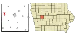 Location of Arcadia, Iowa