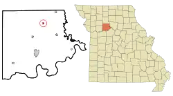 Location of Tina, Missouri