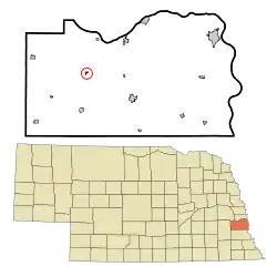 Location of Murdock, Nebraska