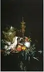 Sumptuous table with fruit and covered beaker, 1768
