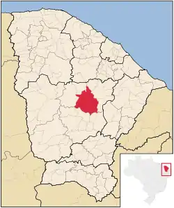 Location in Ceará state