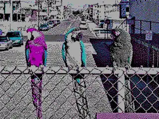 320&nbsp;×&nbsp;200 in 4 colors palette 1 low intensity