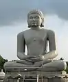 15.25 feet (4.65&nbsp;m) statue at Chandragiri Vatika, Tijara