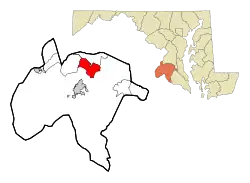 Location of Saint Charles, Maryland