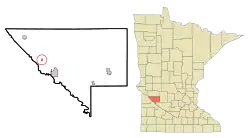 Location of Watson, Minnesota