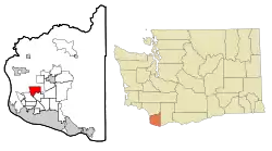 Location of Mount Vista, Washington