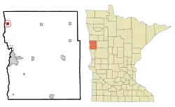 Location of Georgetown, Minnesota