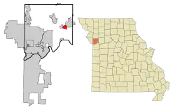Location of Prathersville, Missouri