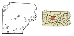Location within Clearfield Countyand State of Pennsylvania