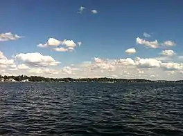 Panoramic view of Conneaut Lake