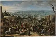 Cornelis de Wael's depiction of the siege of Ostend
