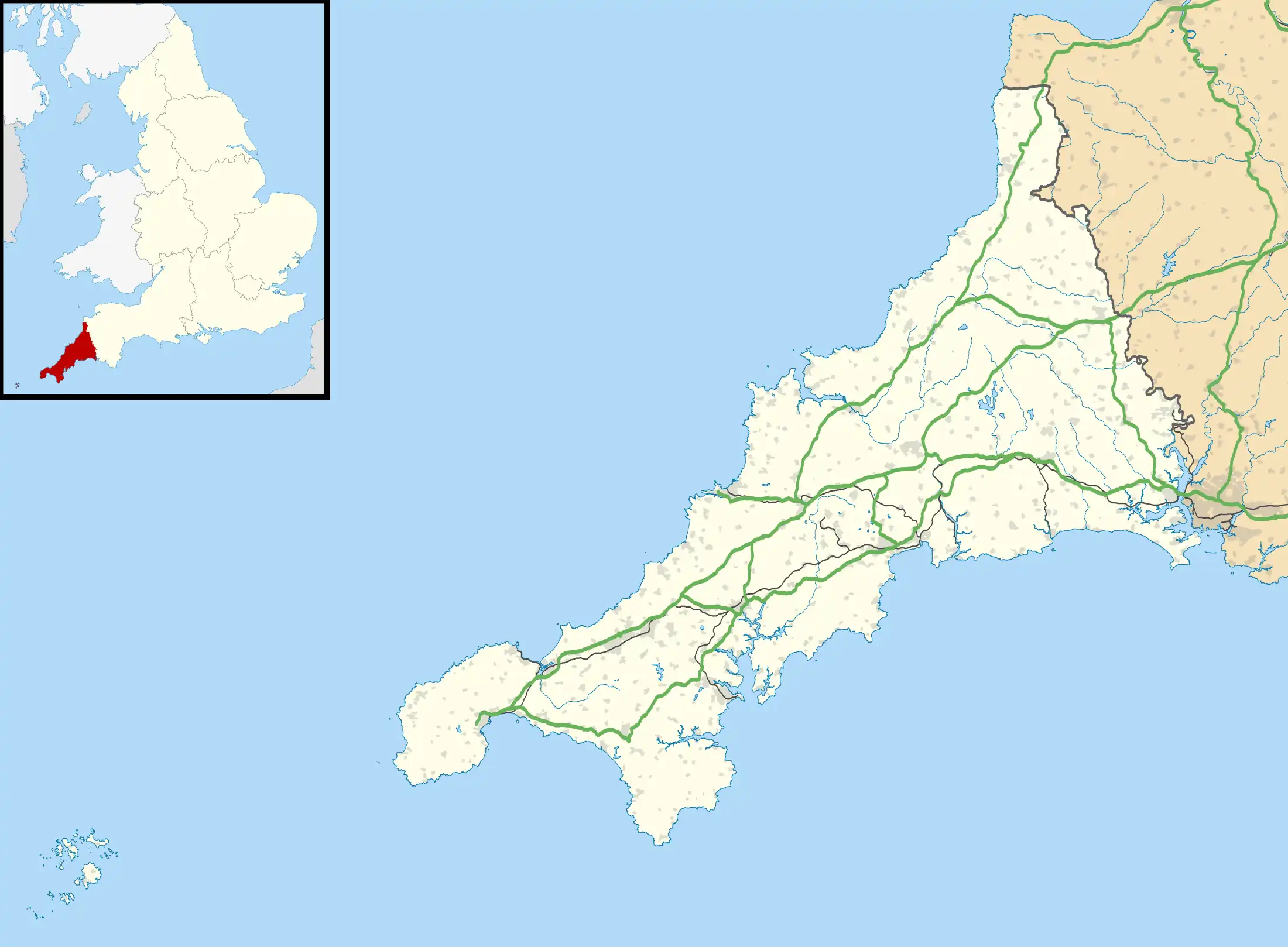 Camborne School of Mines is located in Cornwall