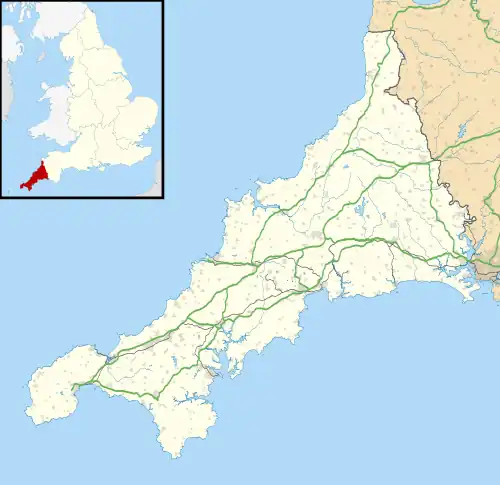 Cubert is located in Cornwall