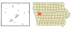 Location of Arion, Iowa