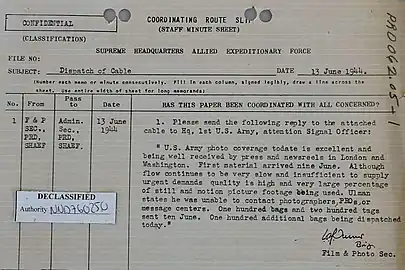 "Ulman states he was unable to contact photographers, PROs or message centers"