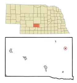 Location of Sumner, Nebraska