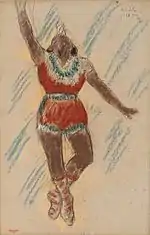 Edgar Degas, Study for Miss Lala at the Cirque Fernando, 1879. Pastel on laid paper, 48.6 cm × 31.8 cm (19.2 in × 12.5 in). Collection of the Speed Art Museum, Louisville, bequest of Mrs. Blackmore Wheeler.