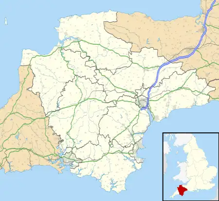 Location of Exeter Science Park in Devon, UK