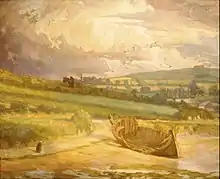 After the Storm (The Grounded Ship), 1910, 120.7 × 146.7&nbsp;cm. Museo Nacional de Arte