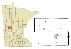 Location of Millerville, Minnesota